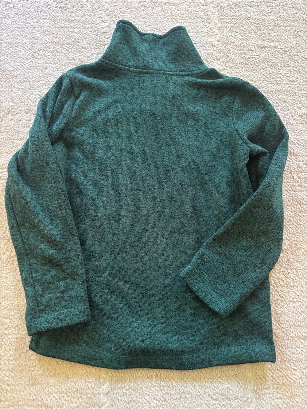 Green Hooded Pullover & Green Button-Neck Sweater Duo - Picture 8 of 8
